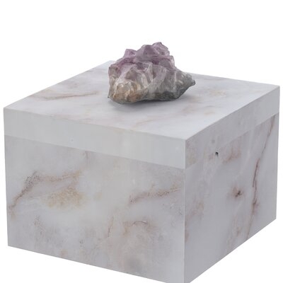 Nannie Natural Geode and Composite Decorative Box - Image 0