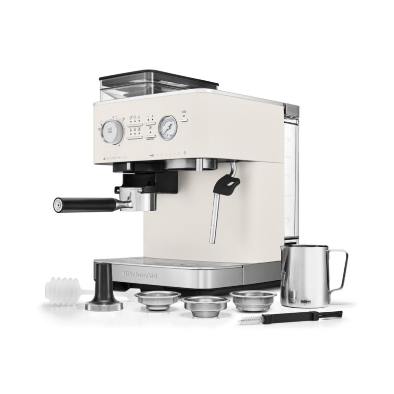 KitchenAid ® Semi-Automatic Espresso Machine in Porcelain White - Image 5