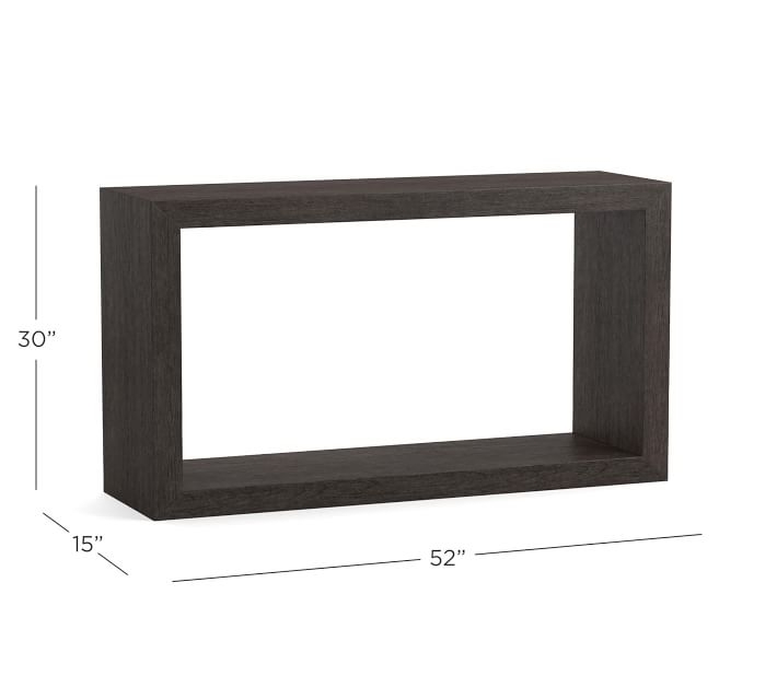 Folsom 52" Open Console Table, Charcoal - Image 4