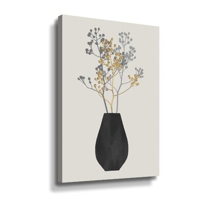 Vase With Berry Branches Gallery Wrapped - Image 0