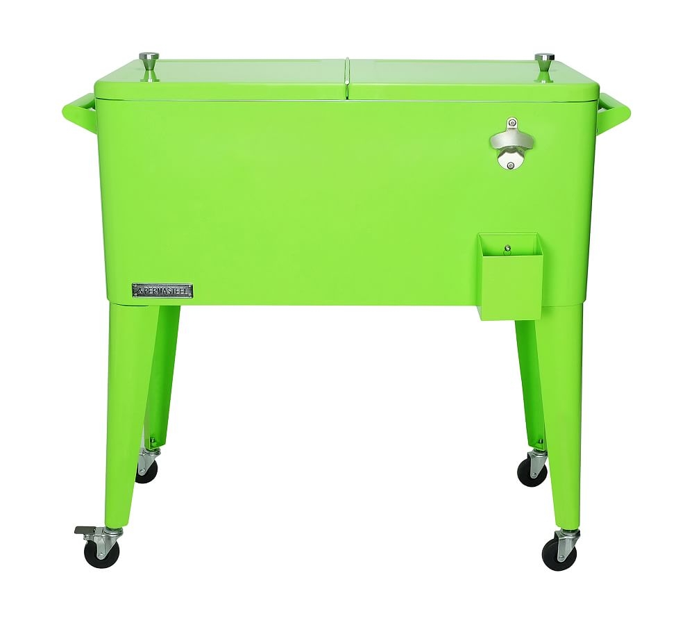 Classic Stand-Up Cooler with Bottle Opener, Lime - Image 0