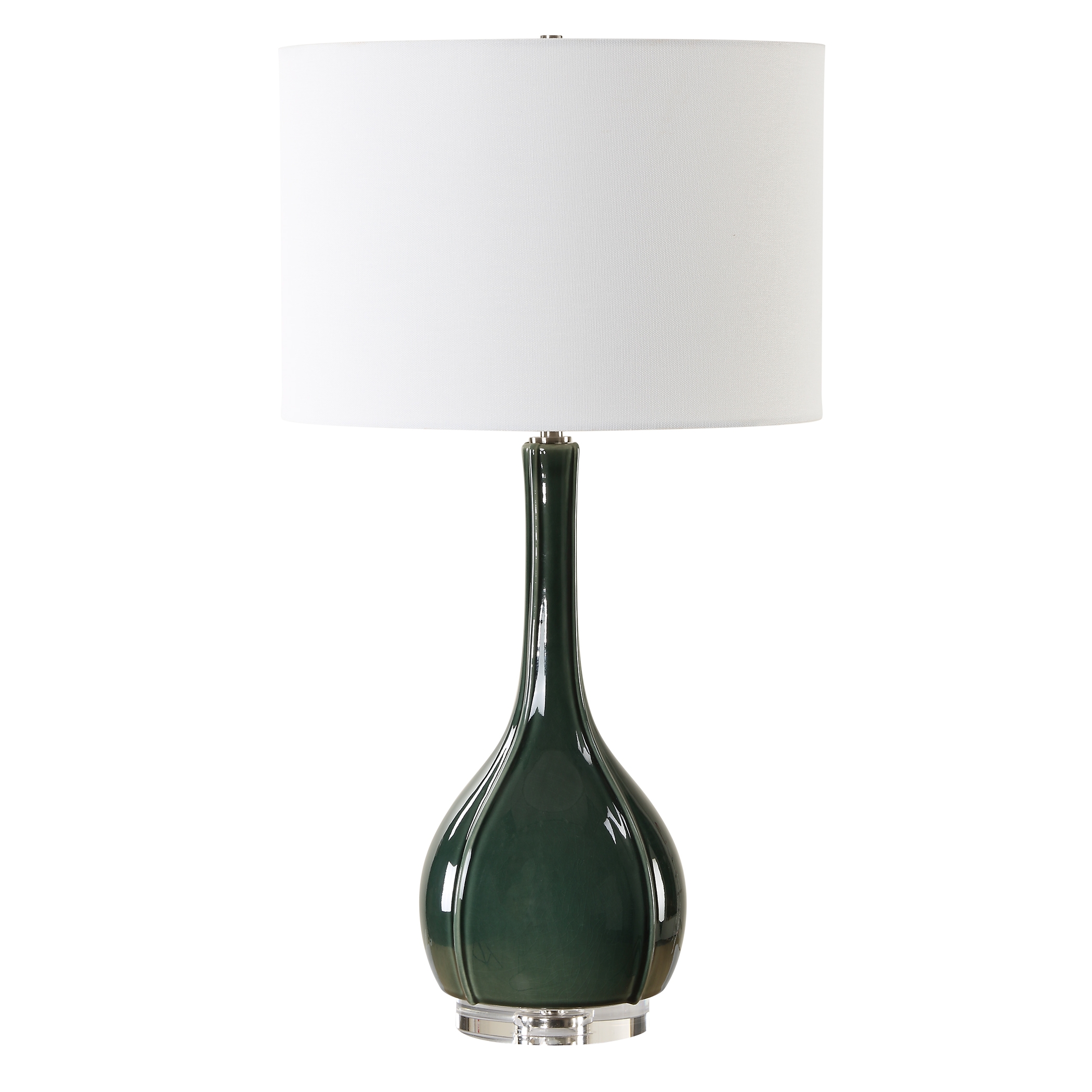 Essex Green Glass Table Lamp - Image 3