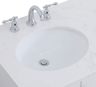 Riola 32" Single Sink Vanity, 32", Gray - Image 1