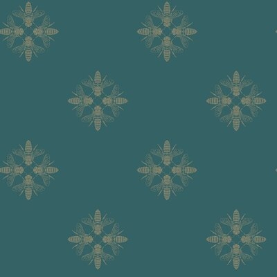 Honey Bee 33' L x 20.5" W Wallpaper Roll - Image 0