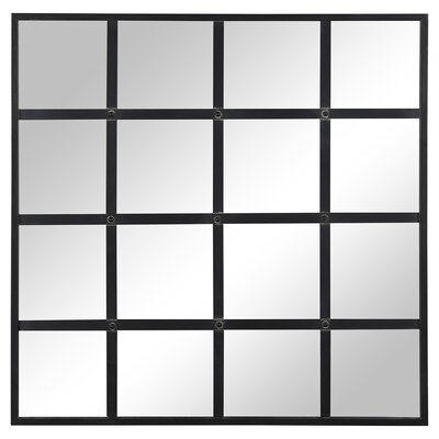 Black Wilhoit Windowpane Mirror - Image 0