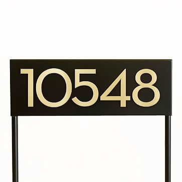 hi Neighbor Yard Sign with Magnetic Wasatch House Numbers, White/Black - Image 3