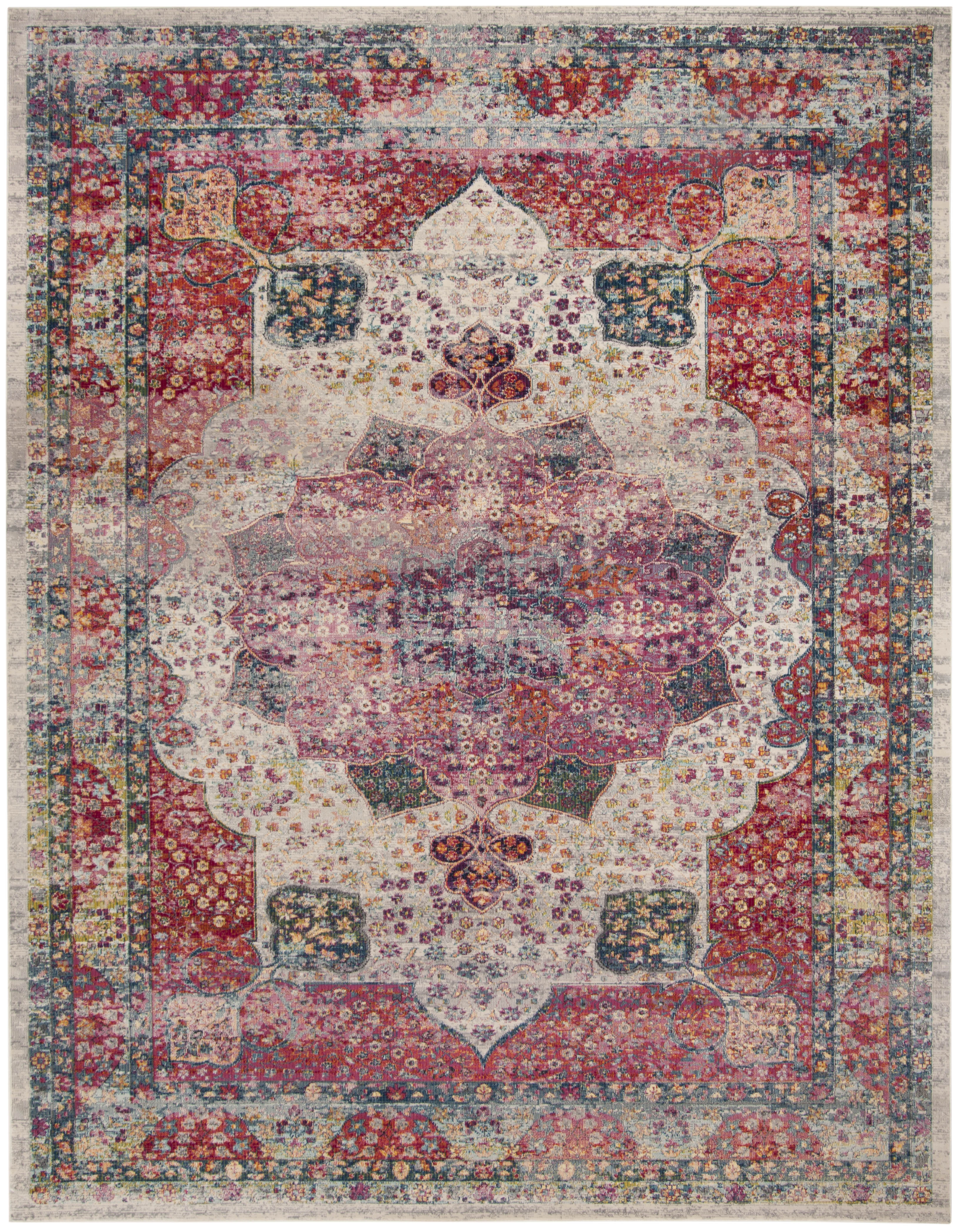 Arlo Home Woven Area Rug, MER121A, Cream/Multi,  8' X 10' - Image 0