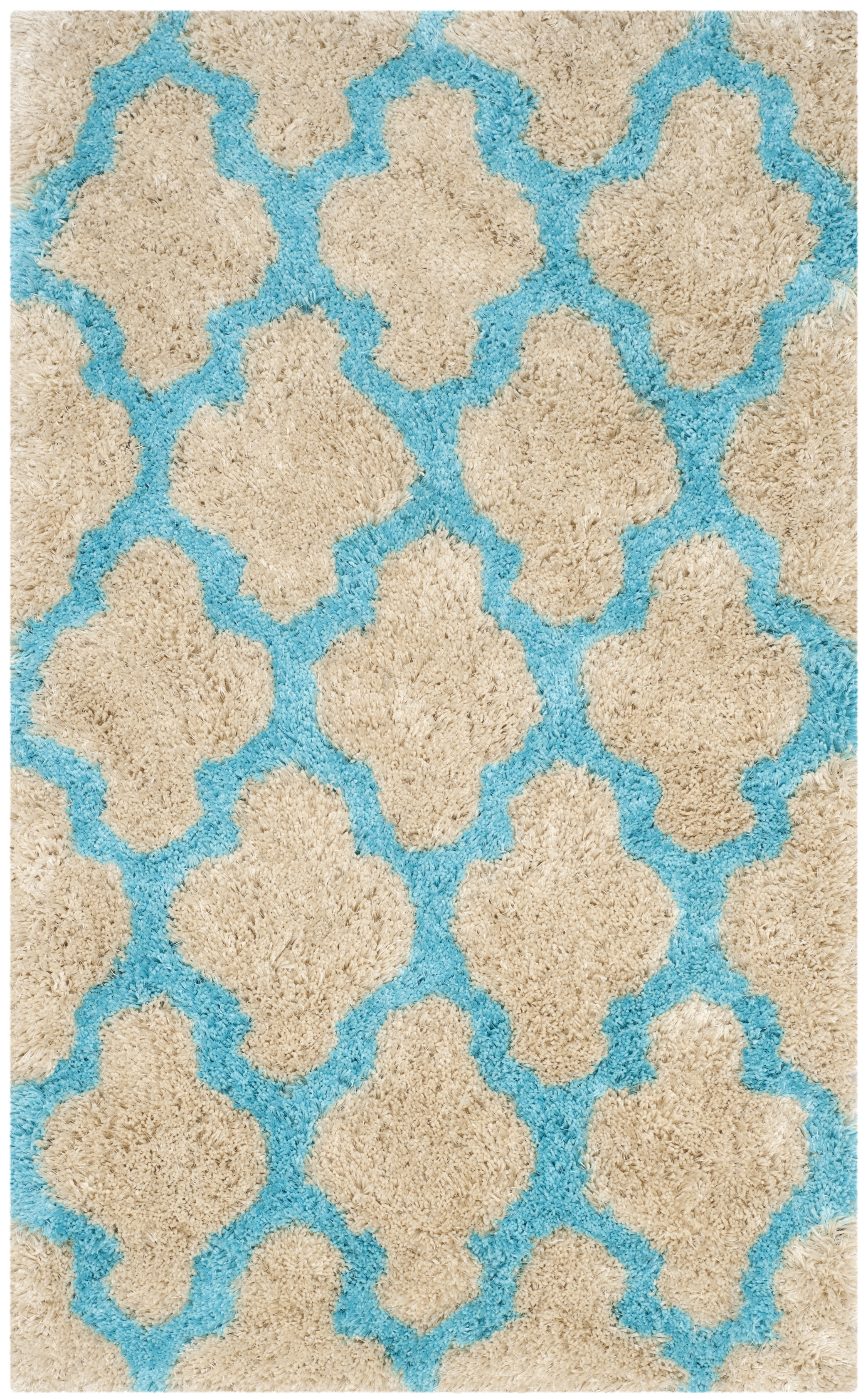 Arlo Home Hand Tufted Area Rug, BSG319K, Cream/Blue,  3' X 5' - Image 0