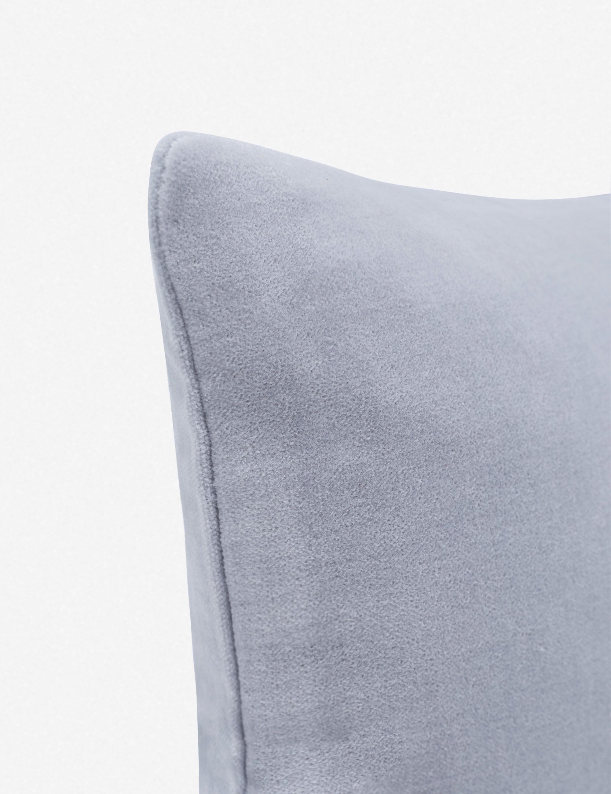 Charlotte Velvet Lumbar Pillow, Ice Blue - Image 2