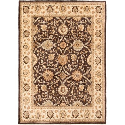 One-of-a-Kind Iddings Hand-Knotted 2010s Chobi Copper/Cream 9' x 12'9" Wool Area Rug - Image 0