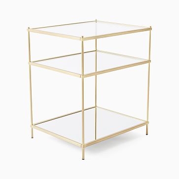 Terrace (22") Nightstand, Antique Brass Finish - Image 1