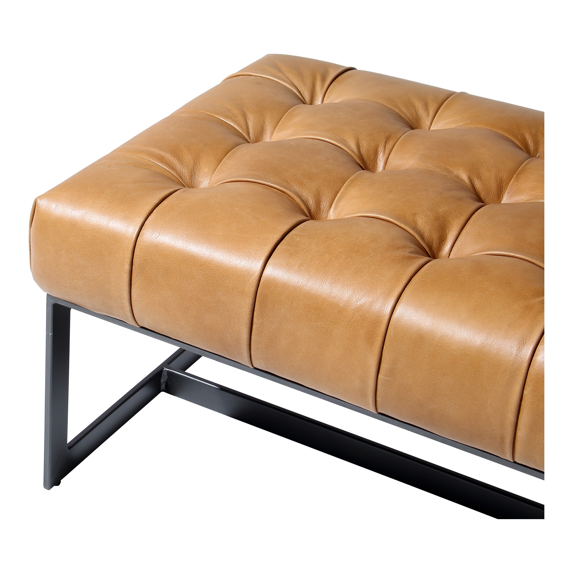 Wyatt Leather Bench Tan - Image 4