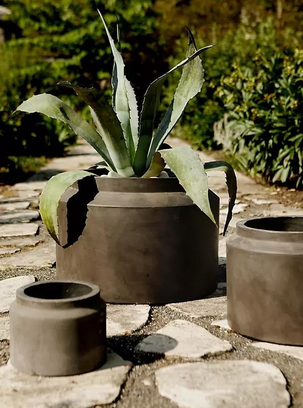 Fiber Jar Planter, 14" - Image 0