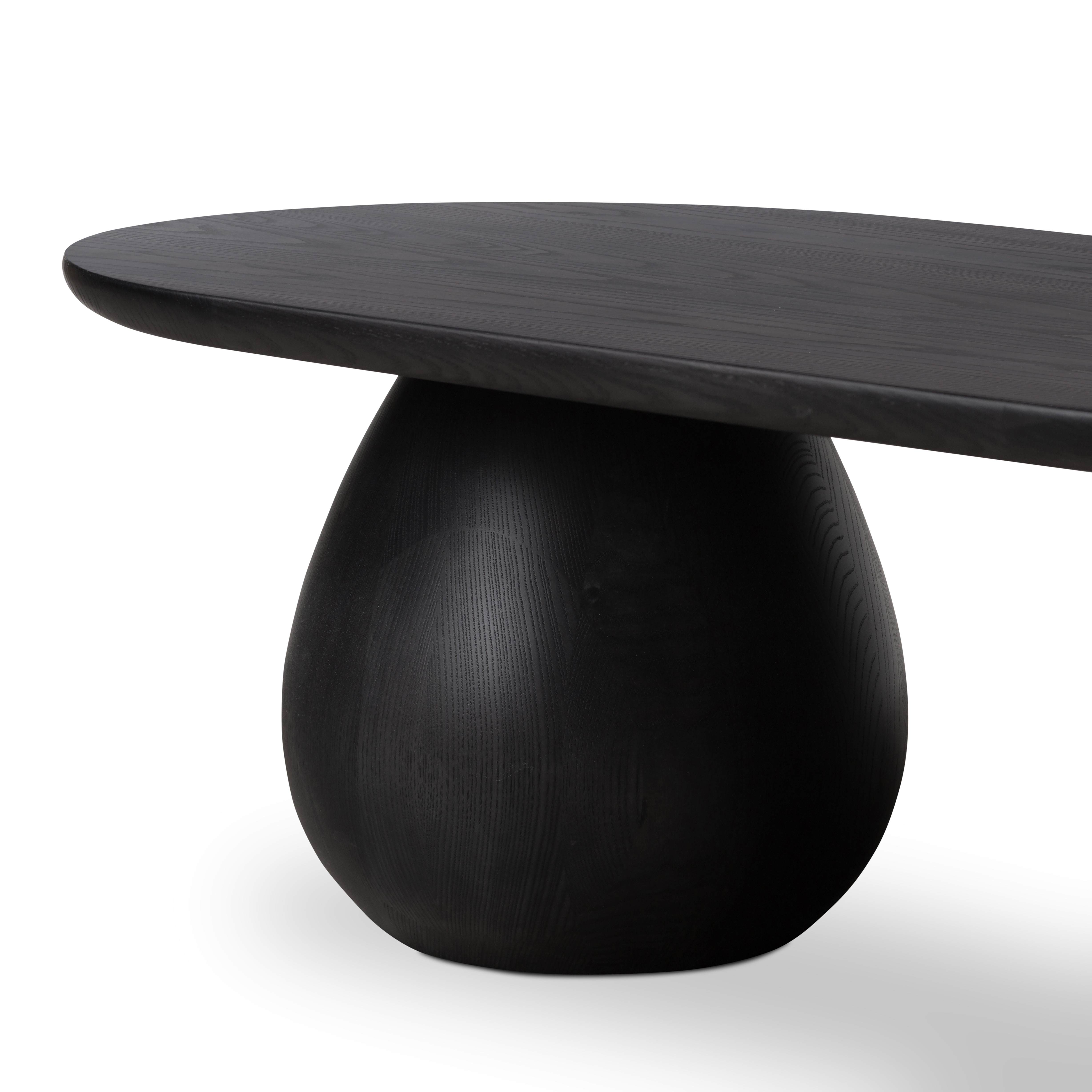 Merla Wood Coffee Table-Black Wash Ash - Image 6