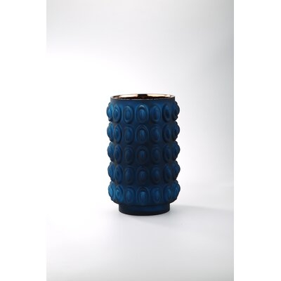 BLUE 12'' Indoor / Outdoor Glass Table Vase - Image 0