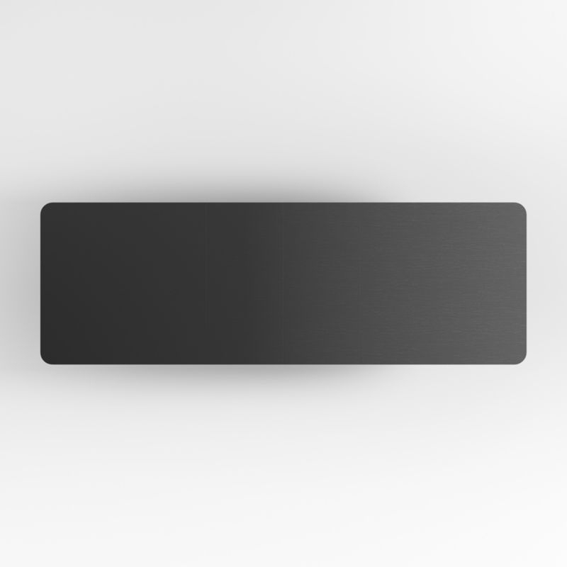 Tate 78"-114" Black Extendable Midcentury Dining Table - Image 5