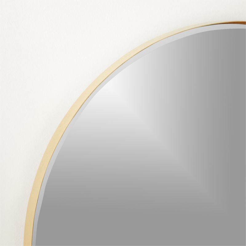 Graduate Brass Round Wall Mirror 24" - Image 2