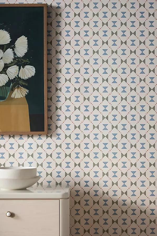 Cottage Cloth Geometric Wallpaper - Image 0