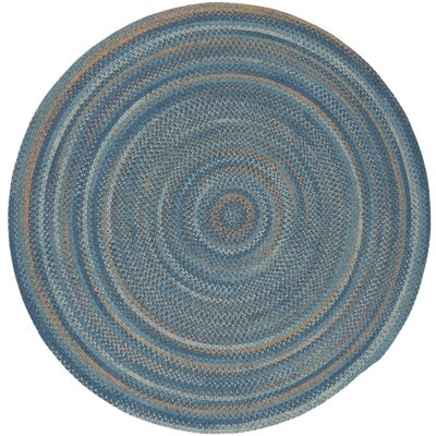 Nurettin Braided Wool Blue Area Rug - Image 0