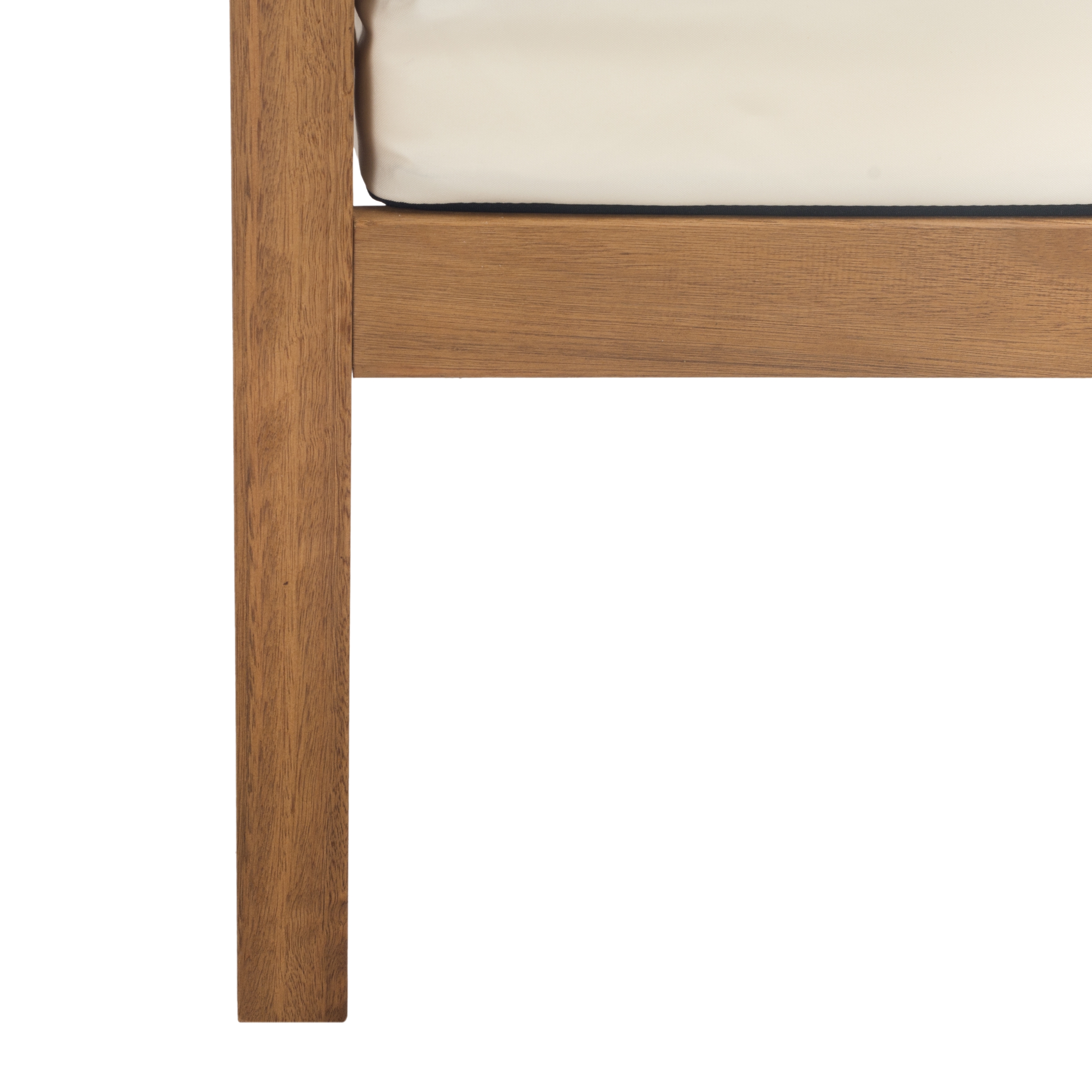 Alda 4 Piece Outdoor Set With Accent Pillows - Natural/Black/White - Safavieh - Image 3