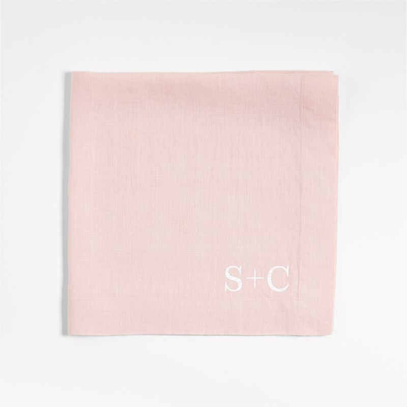 Marin Spring Pink EUROPEAN FLAX ™-Certified Linen Napkin - Image 2