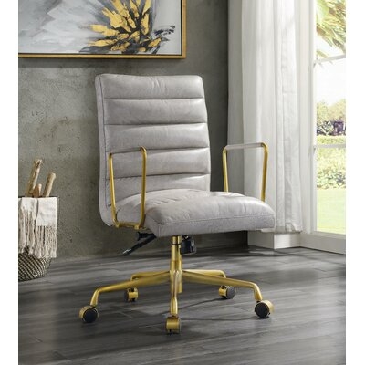 Alvy Office Chair In Vintage White - Image 0