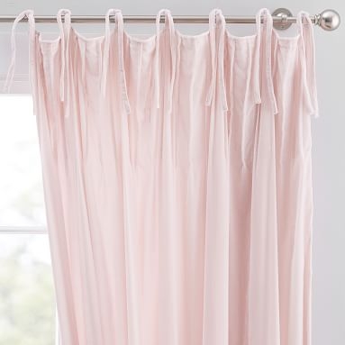 Shimmer Velvet Curtain, Faint Grey, 44" x 63" - Image 1