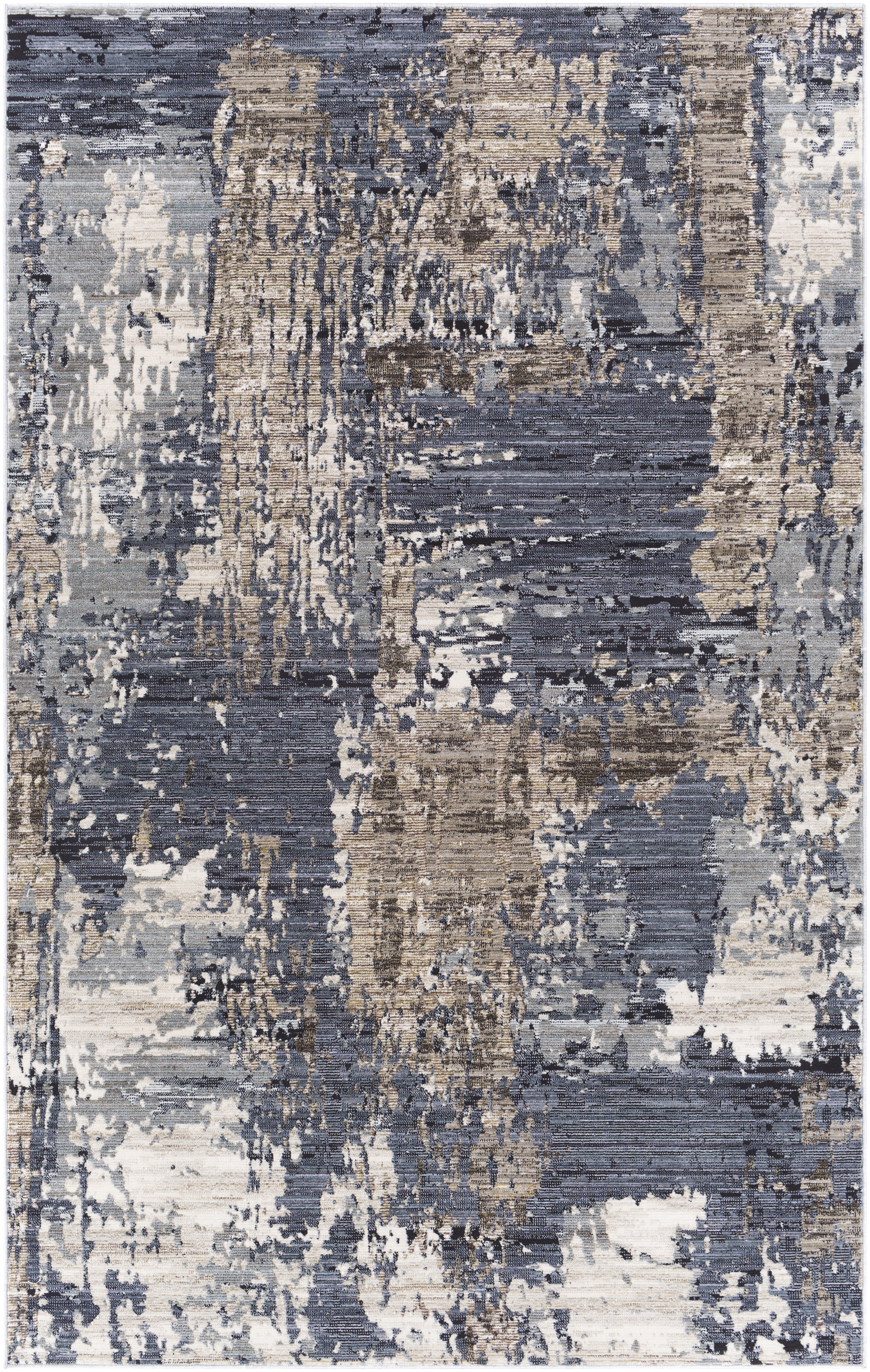 Valour Gray Indoor 2'11" x 4'11" Machine Woven Rug - Image 0