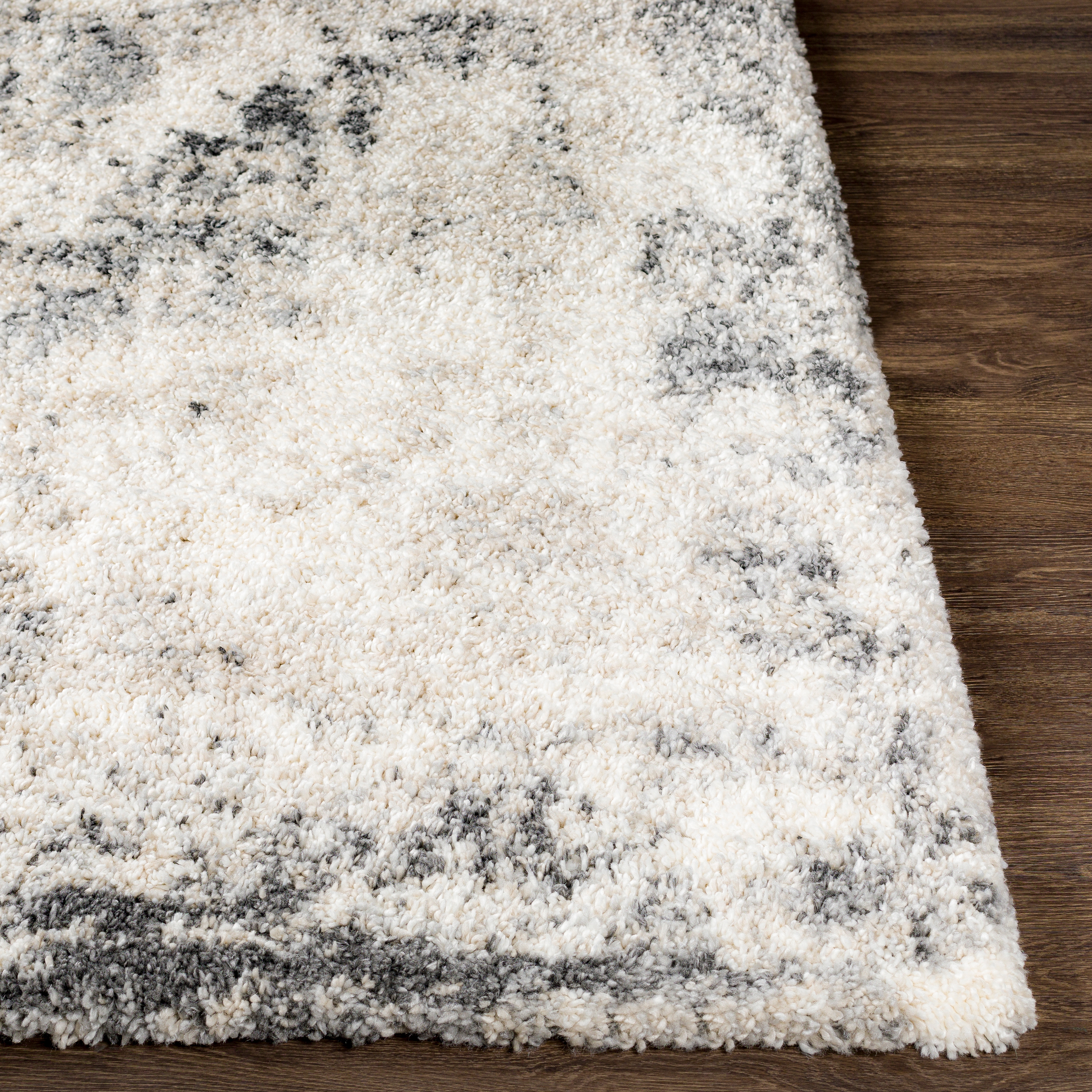 Eskimo Shag Beige Indoor 7'10" x 10' Machine Woven Rug - Image 1