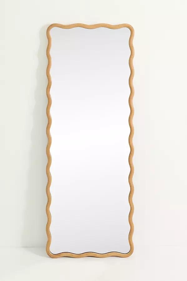 Coquille Scalloped Floor Mirror - Image 0