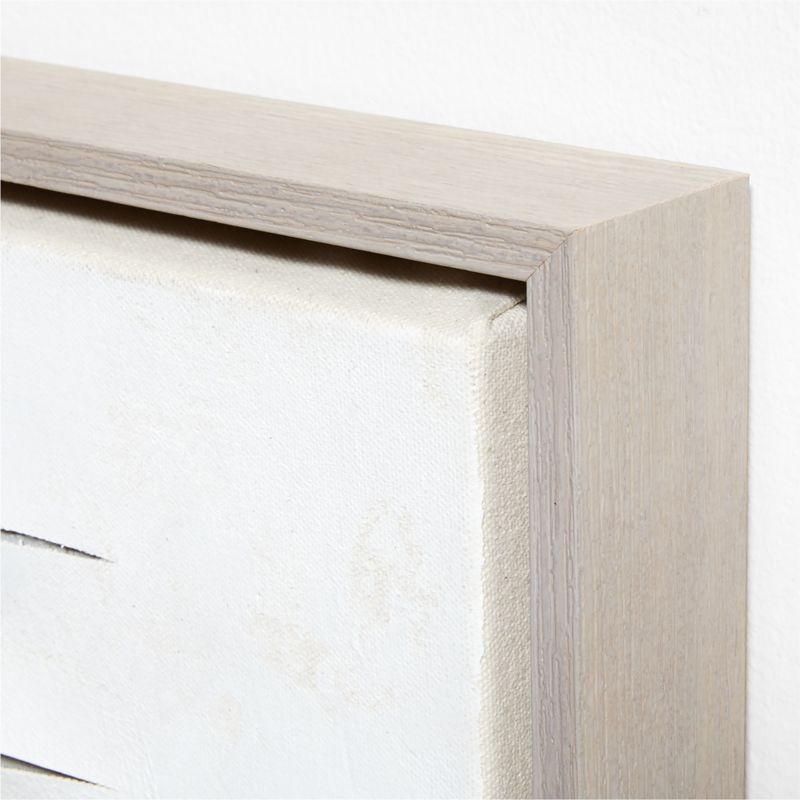 "Twist and Turns" White Canvas 37.5"x49.5" Framed Wall Art Print - Image 4