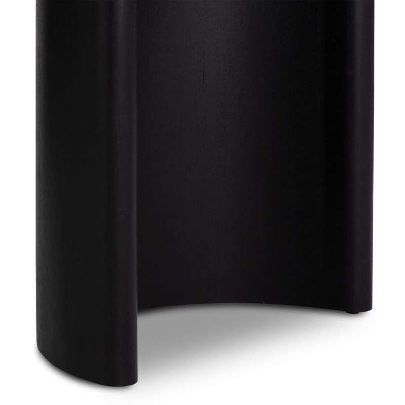 Panos 94" Black Acacia Wood Dining Table - Image 6