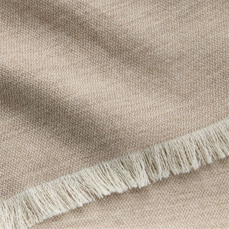 Alaina Light Taupe Alpaca Wool Reversible Throw Blanket 50"x70" - Image 4