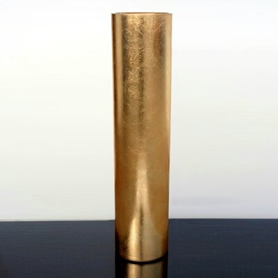 Adelyn Gold 27'' Indoor / Outdoor Glass Floor Vase - Image 0