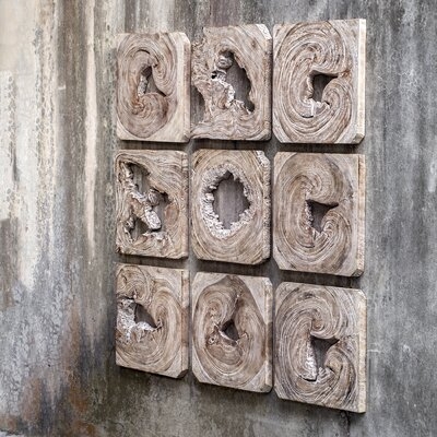 9 Piece Wood Wall Decor Set - Image 0