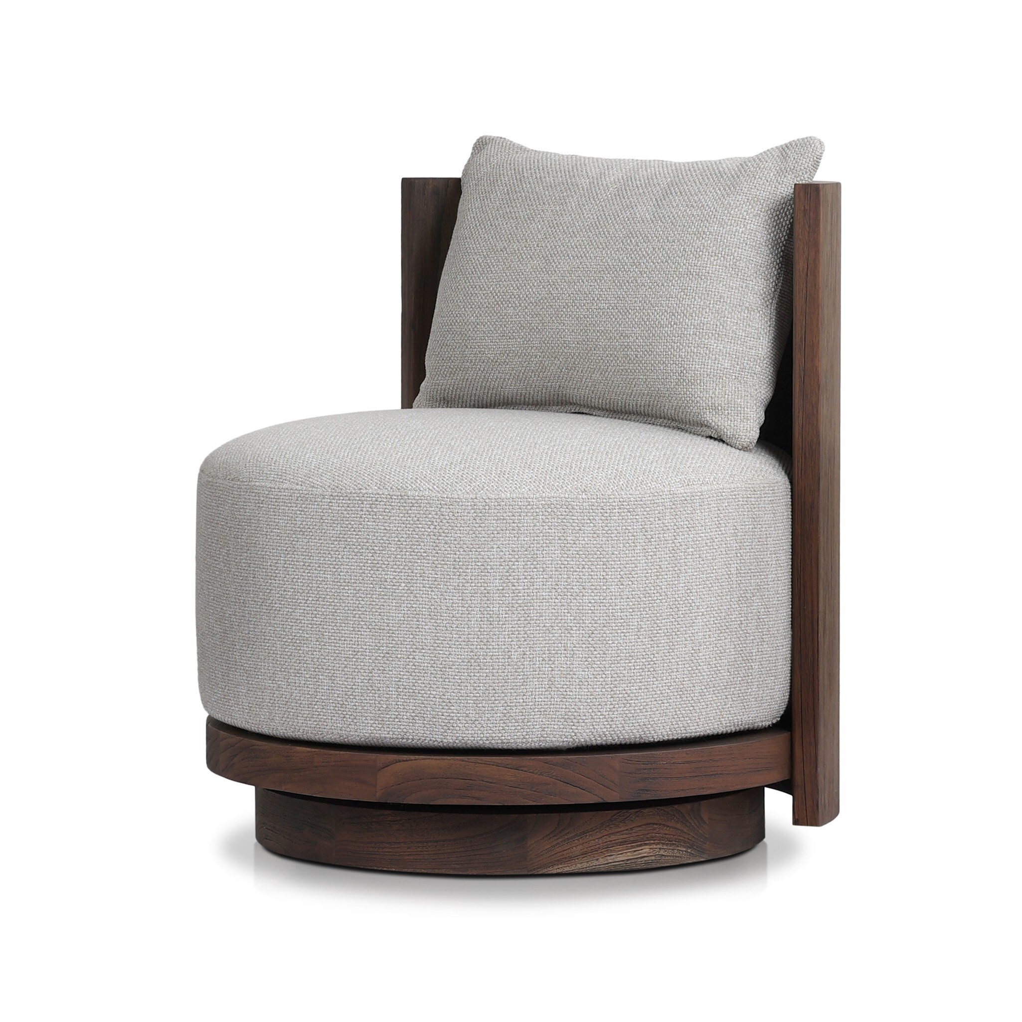 Ozzy Outdoor Swivel Chair - Ramiro Ecru - Image 1