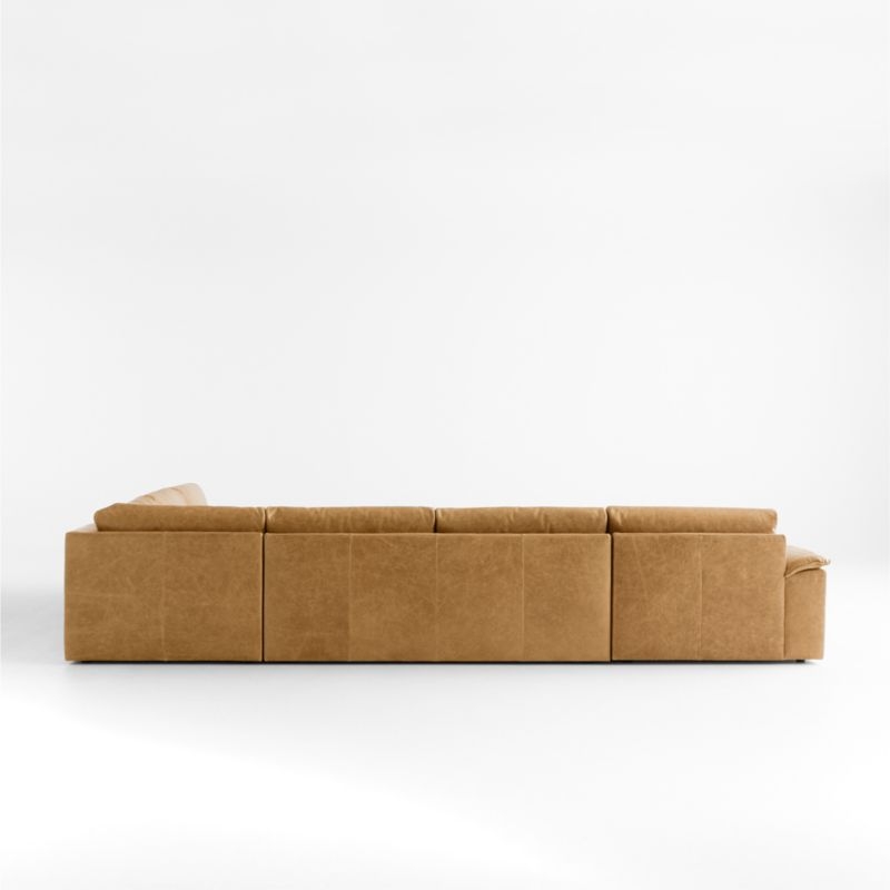 Wythe 4-Piece L-Shaped Leather Sectional Sofa with Chaise Lounge - Image 2