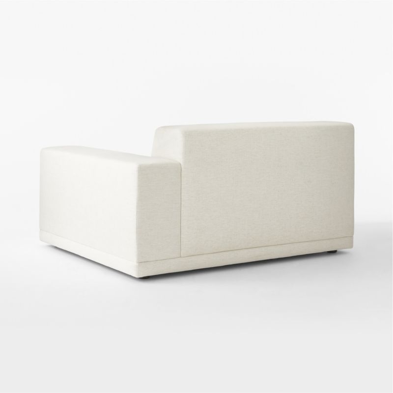 Faible White Performance Fabric Right-Arm Chair - Image 4