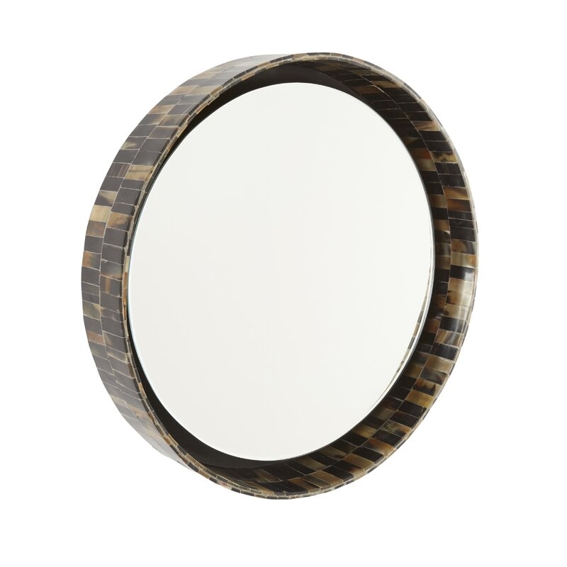 Bobo Intriguing Objects Horn Accent Mirror Size: 18" H x 18" W - Image 0