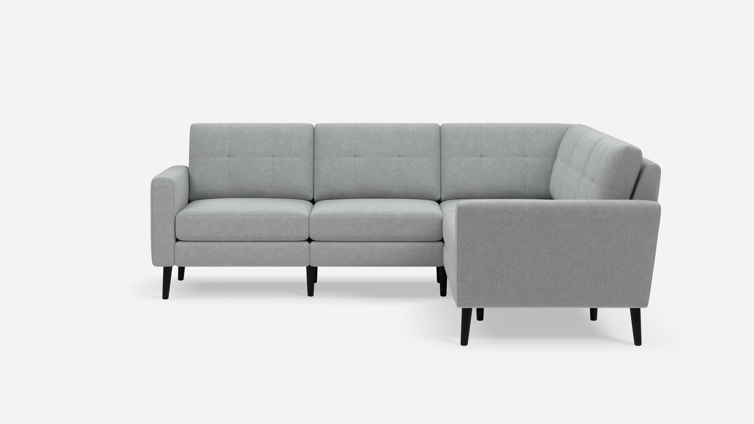 Nomad 5-Seat Corner Sectional - Georgia Clay - Performance Chenille / Ebony - Wood / Slope - Image 6