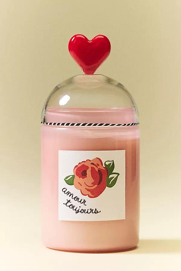 Amour Floral Rose & Oud Glass Candle - Image 0