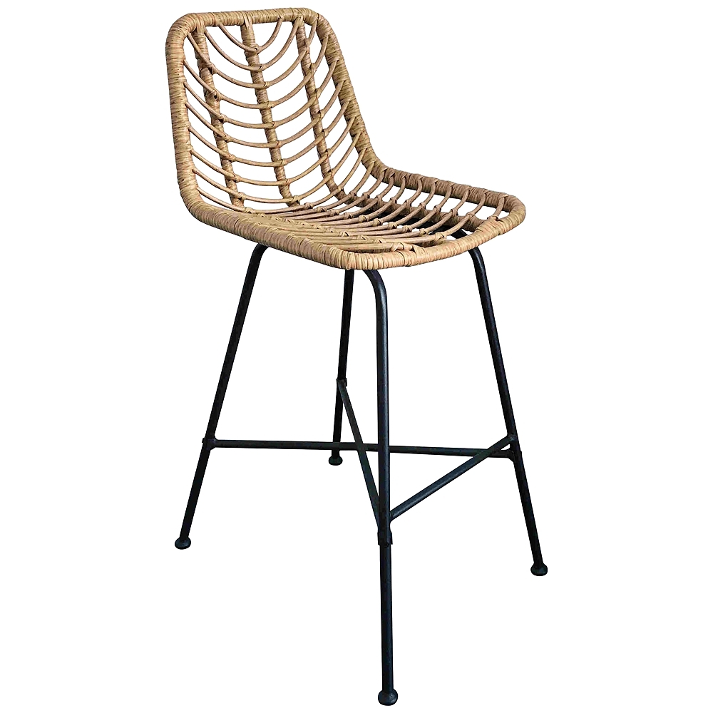 Zuo Malaga Natural Woven Outdoor Bar Chair - Style # 83J70 - Image 0