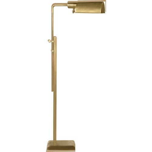 Morris Task Floor Lamp, Antique Brass - Image 0