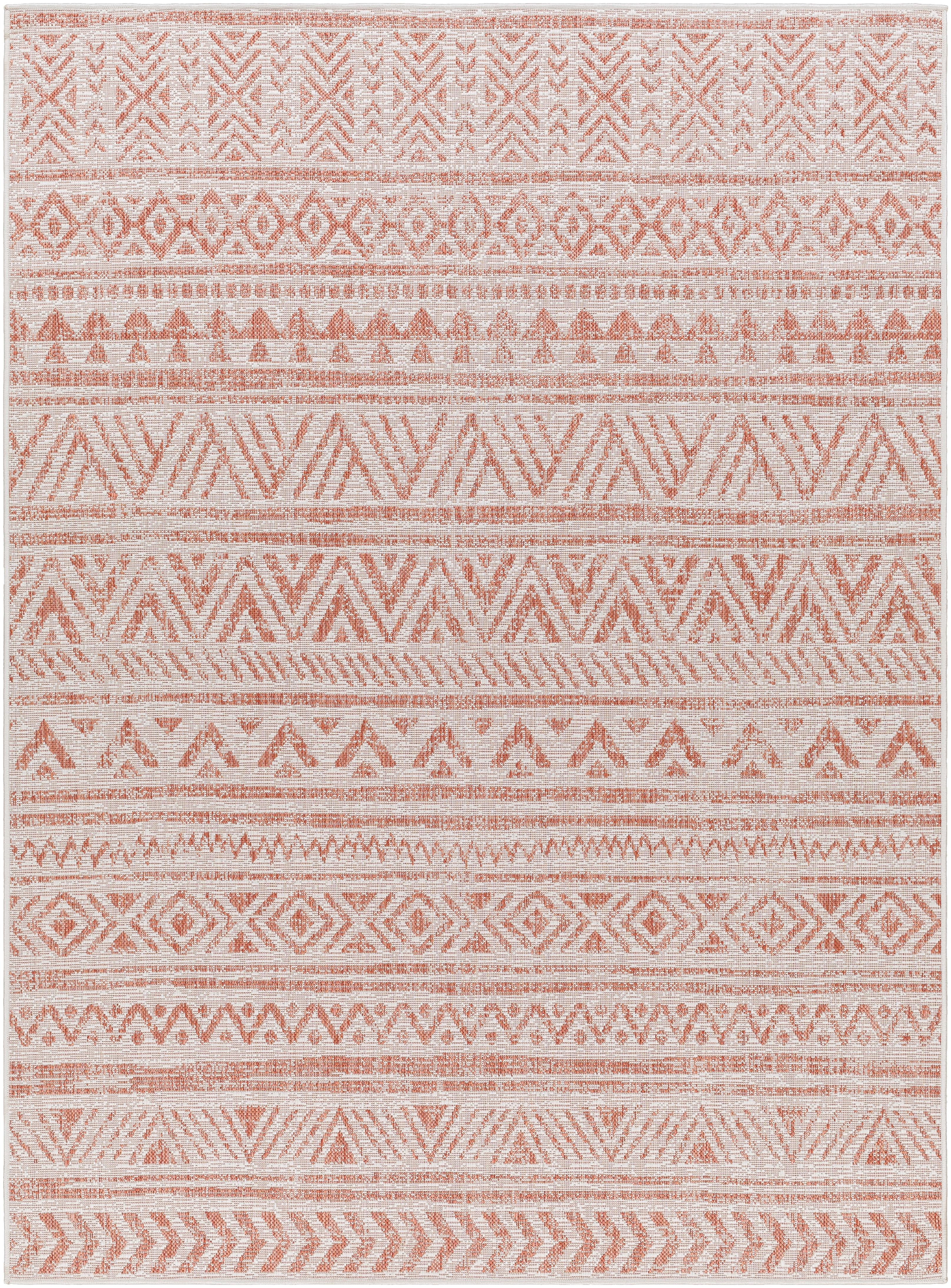 Eagean Beige Outdoor 2' x 2'11" Machine Woven Rug - Image 0