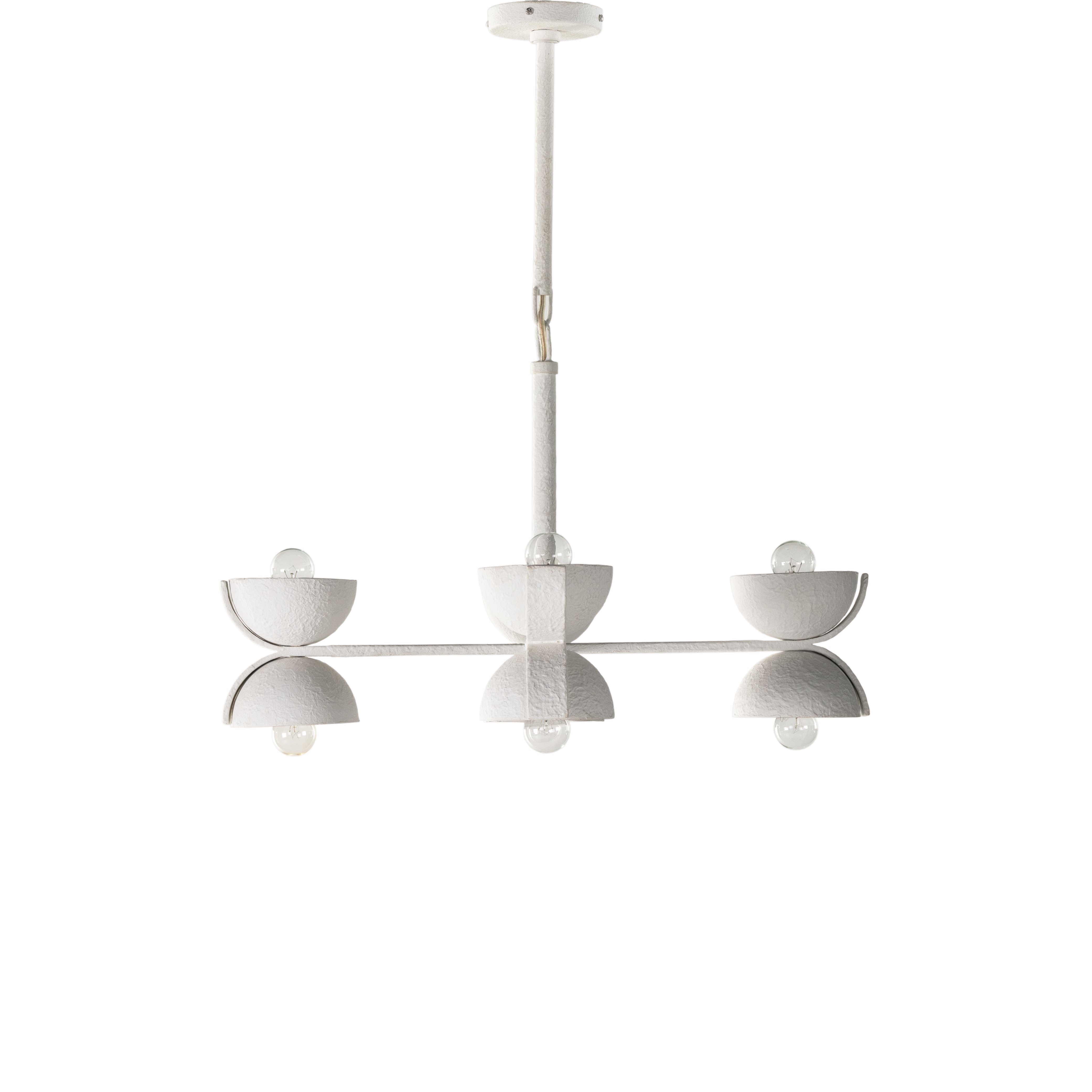Santorini Chandelier - Matte White Plaster - Image 5