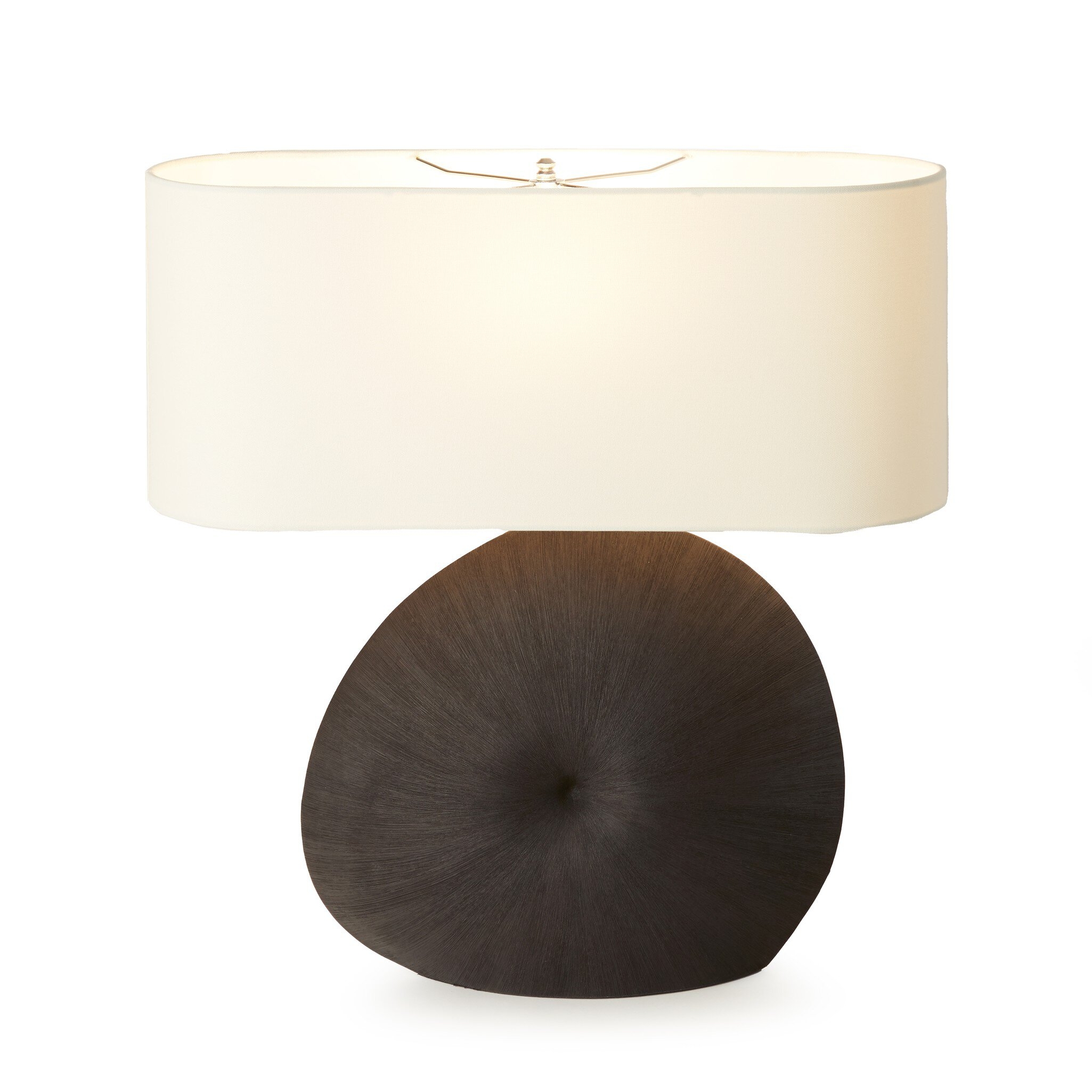 Busaba Table Lamp - Textured Matte Black Porcelain Ceramic - Image 2