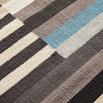 Interlaced Striped Rug, 8'x10', Neutral - Image 3