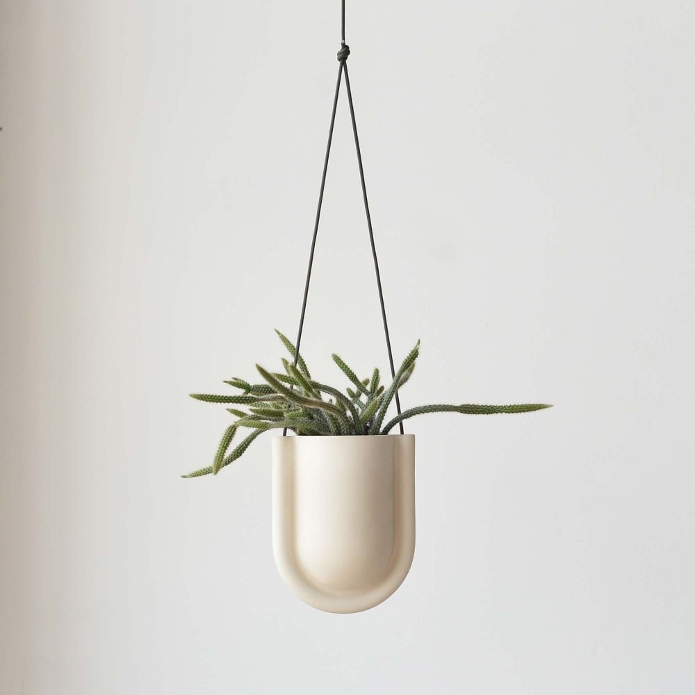 Misewell Portico Hanging Planter, White - Image 0