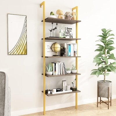 Wall Shelf, Storage Shelf, Steel Ladder Bookcase,Metal Ladder Bookcase - Image 0