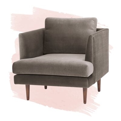 Jase 32'' Wide Velvet Armchair - Image 0